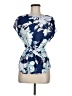 Apt. 9 100% Polyester Blue Short Sleeve Blouse Size M - photo 1
