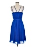 David's Bridal 100% Polyester Blue Cocktail Dress Size 8 - photo 2