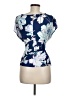 Apt. 9 100% Polyester Blue Short Sleeve Blouse Size M - photo 2