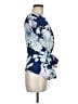 Apt. 9 100% Polyester Blue Short Sleeve Blouse Size M - photo 4