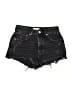 Zara Hearts Black Denim Shorts Size 2 - photo 1