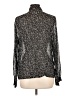 IKKS 100% Polyester Animal Print Black Long Sleeve Blouse Size EU (FR) 44 / US 12 - photo 2