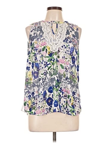 Pale Sky Sleeveless Blouse (view 1)