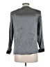 A.Maglia Metallic Gray Long Sleeve Blouse Size 8 - photo 2