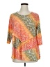 Catherines Aztec Or Tribal Print Orange 3/4 Sleeve Top Size 1X (estimated) - photo 1