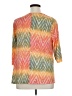 Catherines Aztec Or Tribal Print Orange 3/4 Sleeve Top Size 1X (estimated) - photo 2