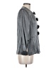 A.Maglia Metallic Gray Long Sleeve Blouse Size 8 - photo 4