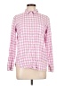 J.Crew 100% Cotton Checkered-gingham Pink Long Sleeve Button-Down Shirt Size 10 (petite) - photo 1