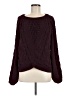 Express 100% Polyester Burgundy Pullover Sweater Size M - photo 1