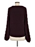 Express 100% Polyester Burgundy Pullover Sweater Size M - photo 2