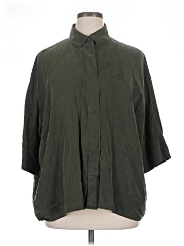 Cos 3/4 Sleeve Button-Down Shirt (view 1)