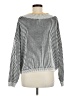 Shein 100% Acrylic Stripes Silver Pullover Sweater Size 6 - photo 2