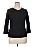 J. McLaughlin Black 3/4 Sleeve T-Shirt Size XL - photo 1