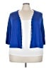 Catherines 100% Rayon Blue Cardigan Size 3X - photo 1