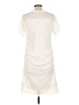 Unbranded Floral Solid Ivory Cocktail Dress Size L - photo 2