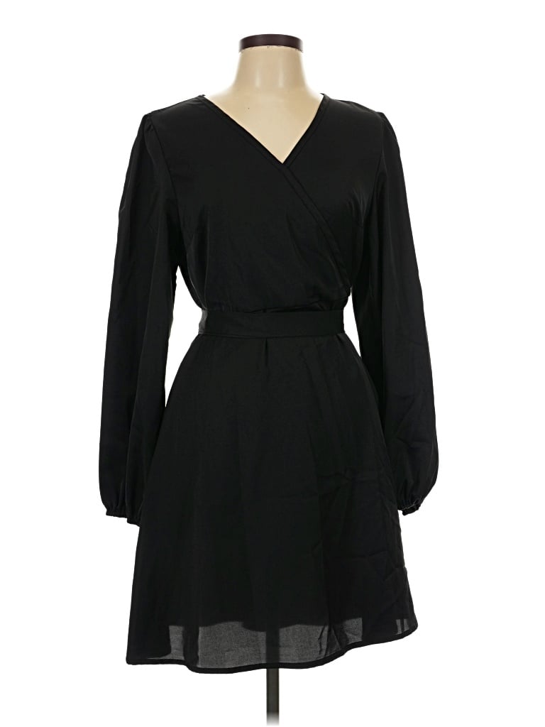 Pre-owned Shein Curve Casual Dress In Black