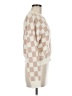 Debut 100% Polyester Checkered-gingham Ivory Pullover Sweater Size M - photo 4