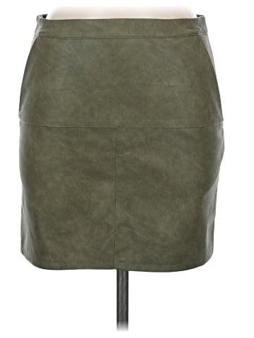 Shinestar Faux Leather Skirt (view 1)