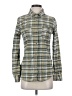 O'Neill Plaid Green Long Sleeve Button-Down Shirt Size S - photo 1