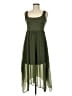 No Comment 100% Polyester Solid Green Casual Dress Size M - photo 1