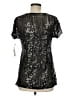 NY Collection Black Silver Short Sleeve Top Size M - photo 2