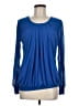 Timeson Blue Long Sleeve Blouse Size M - photo 1