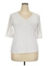 Halogen White 3/4 Sleeve Top Size XXL - photo 1
