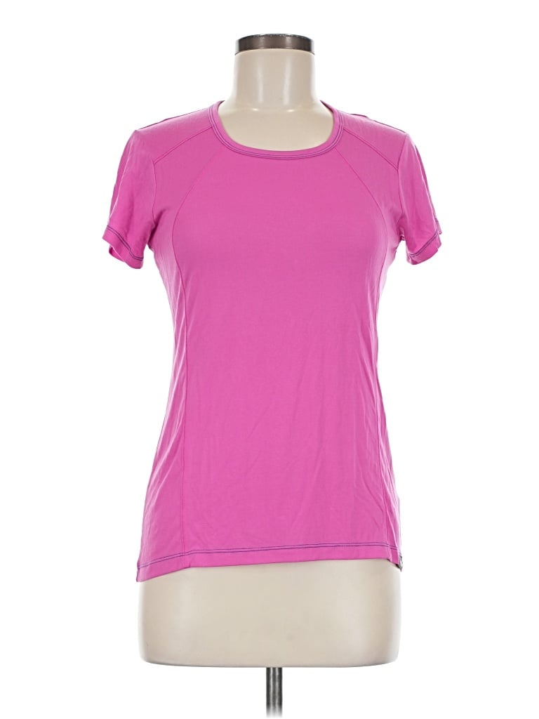 Pre-owned The North Face Short Sleeve Top Pink Crew Neck Tops