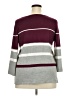 Liz Claiborne Stripes Burgundy Pullover Sweater Size XXL - photo 2