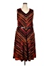 R&M Richards Chevron-herringbone Brown Casual Dress Size 20 - photo 1