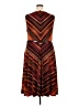 R&M Richards Chevron-herringbone Brown Casual Dress Size 20 - photo 2