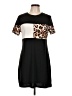 Shein Animal Print Black Casual Dress Size L - photo 1