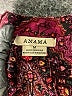 Anama 100% Viscose Paisley Burgundy Romper Size M - photo 4