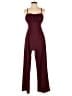 Trixxi Solid Burgundy Jumpsuit Size S - photo 1