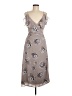 Bishop + Young 100% Polyester Gray Casual Dress Size M - photo 1