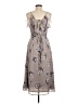 Bishop + Young 100% Polyester Gray Casual Dress Size M - photo 2