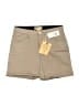 Democracy Solid Tan Khaki Shorts Size 10 - photo 1
