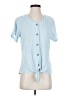Weatherproof Blue Short Sleeve Blouse Size S - photo 1