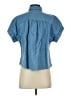 Madewell Blue Short Sleeve Blouse Size S - photo 2