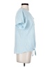 Weatherproof Blue Short Sleeve Blouse Size S - photo 4