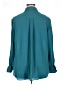 Zac & Rachel 100% Polyester Solid Teal Long Sleeve Blouse Size 1X - photo 2