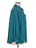 Zac & Rachel 100% Polyester Solid Teal Long Sleeve Blouse Size 1X - photo 4