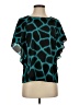MICHAEL Michael Kors 100% Polyester Teal Short Sleeve Blouse Size XS - photo 1