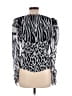 AMUR 100% Recycled Polyester Silver 3/4 Sleeve Blouse Size 10 - photo 2