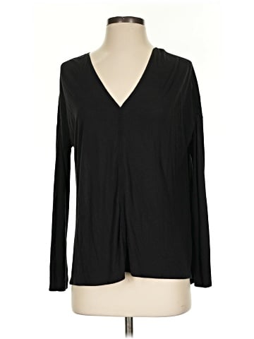 Vince. Long Sleeve Silk Top (view 1)