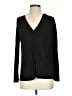 Vince. 100% Silk Black Long Sleeve Silk Top Size XS - photo 1