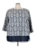Ruby Rd. Blue 3/4 Sleeve T-Shirt Size 3X - photo 1