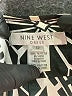 Nine West 100% Polyester Graphic Black Casual Dress Size 12 - photo 7