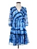 Calvin Klein 100% Polyester Tie-dye Blue Cocktail Dress Size 4 - photo 1