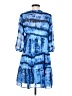 Calvin Klein 100% Polyester Tie-dye Blue Cocktail Dress Size 4 - photo 2